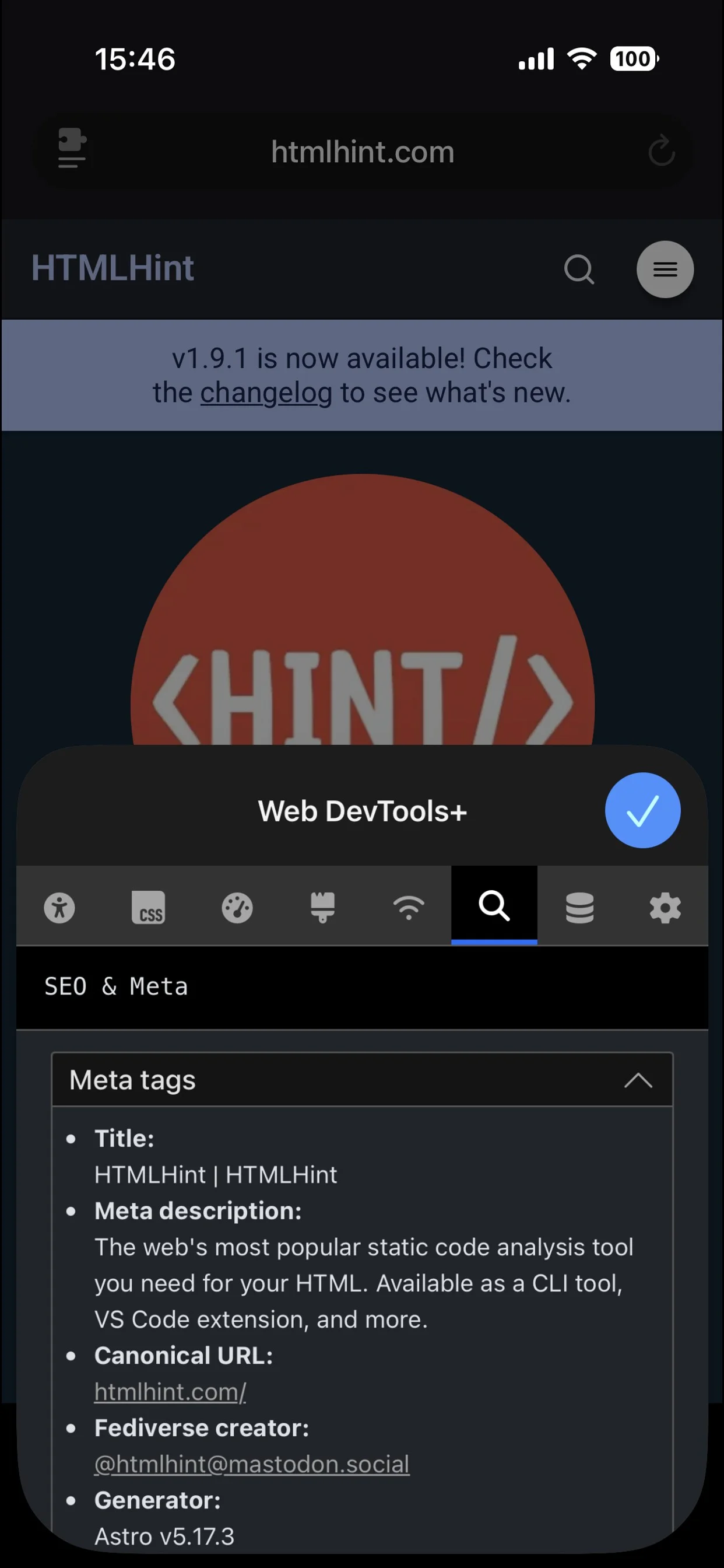 Web DevTools+ screenshot 2